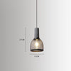 Lustre rétro à tête unique en ciment