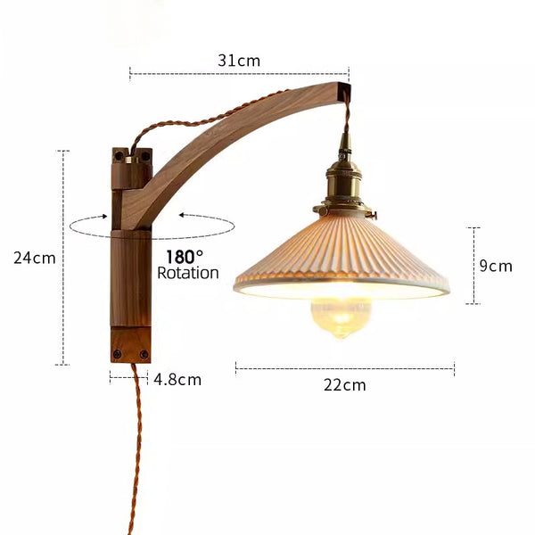 Retro Klappwandlampe