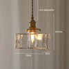 Japanese style vintage brass glass dining room bedroom Pendant light