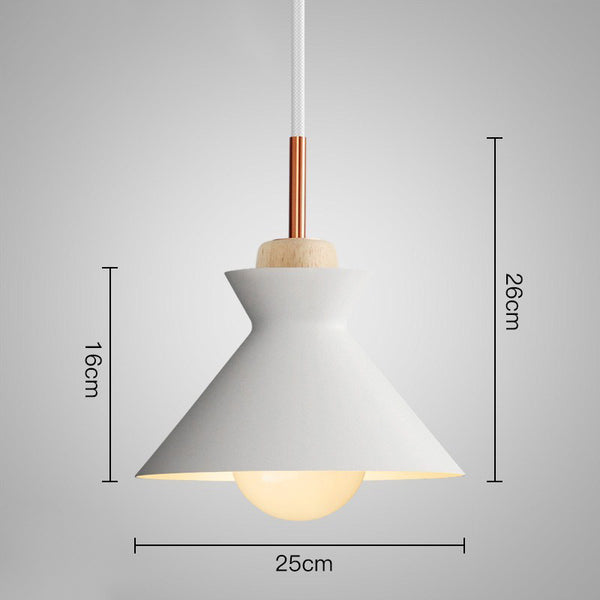 Macaron wooden restaurant chandelier