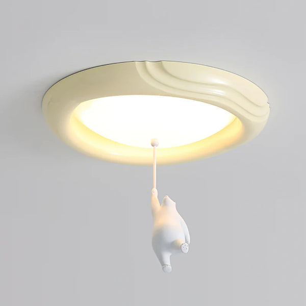 Children's room bear ceiling lamp