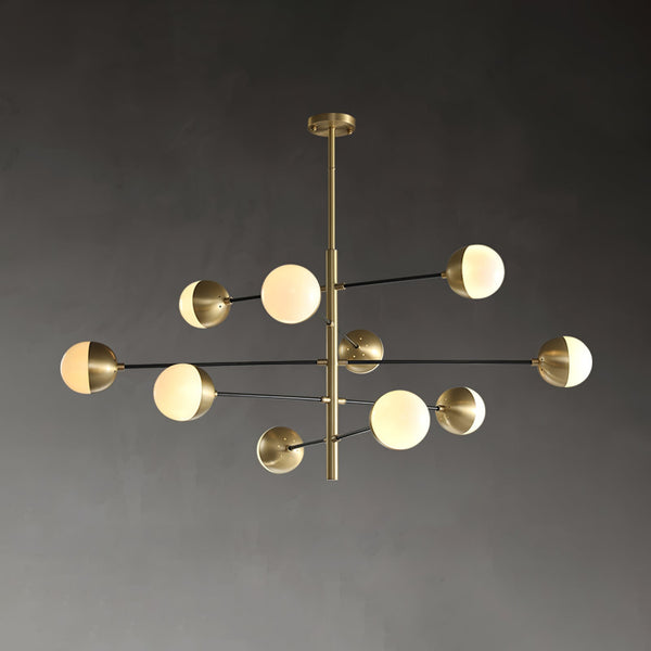Nordic glass living room chandelier