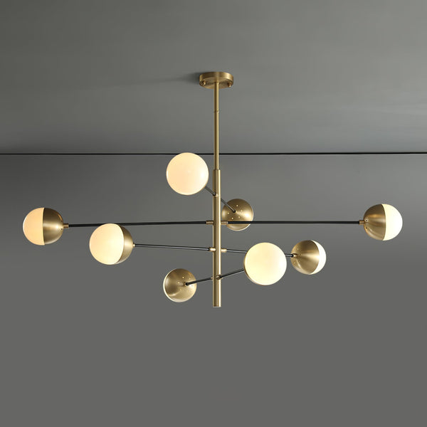 Nordic glass living room chandelier