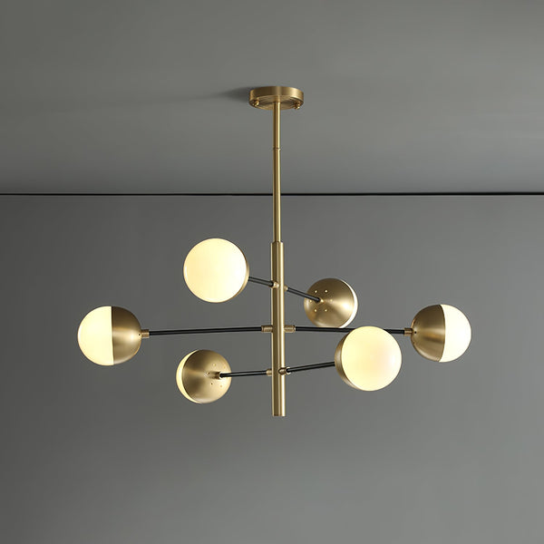 Nordic glass living room chandelier