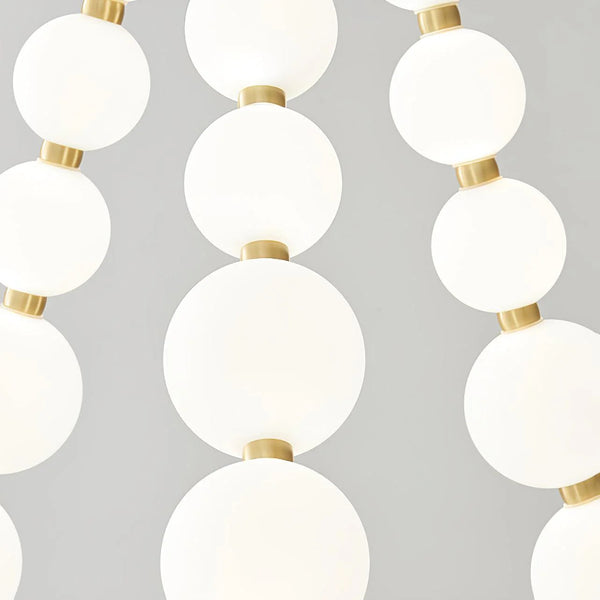 Copper Acrylic Pearl Necklace Pendant Light