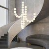 Copper Acrylic Pearl Necklace Pendant Light