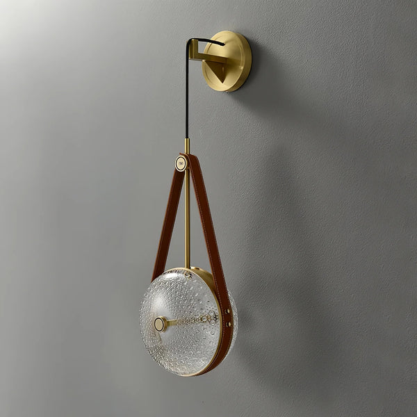 Copper bedroom bedside wall lamp