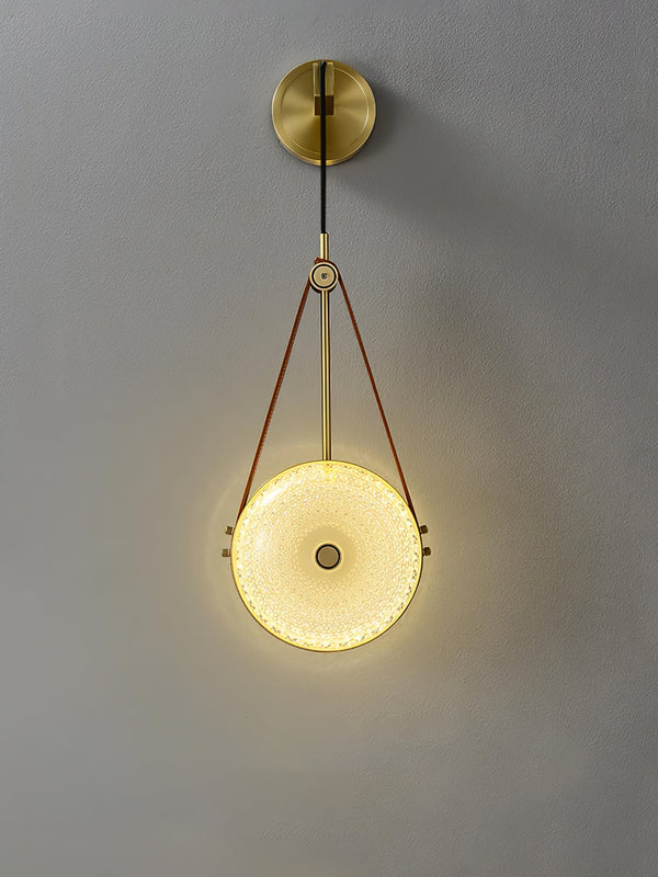 Copper bedroom bedside wall lamp