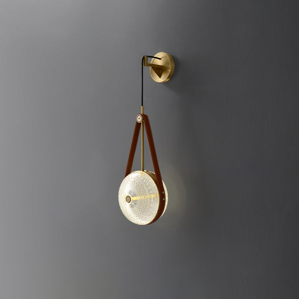 Copper bedroom bedside wall lamp