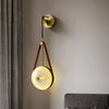 Copper bedroom bedside wall lamp