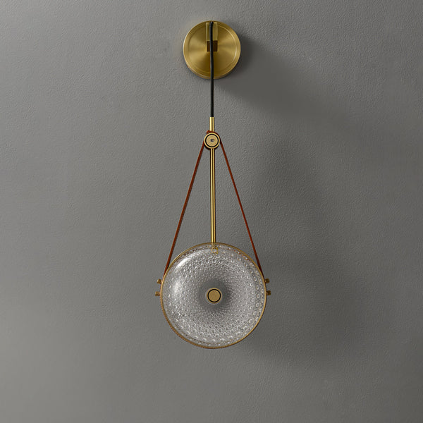 Copper bedroom bedside wall lamp