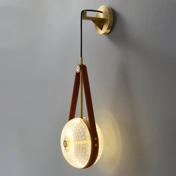 Copper bedroom bedside wall lamp