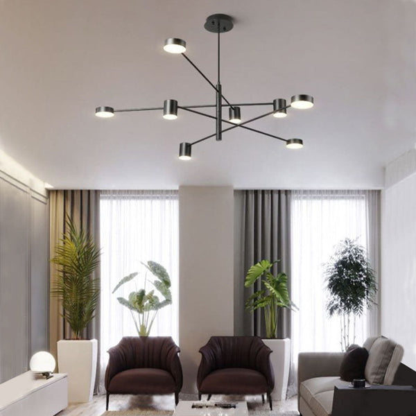 Creative Shape Chandelier, 2 Colour, 4/6/8 Heads