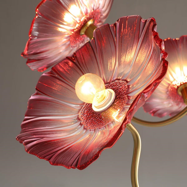 Lustre de jardin rétro en forme de feuille de lotus