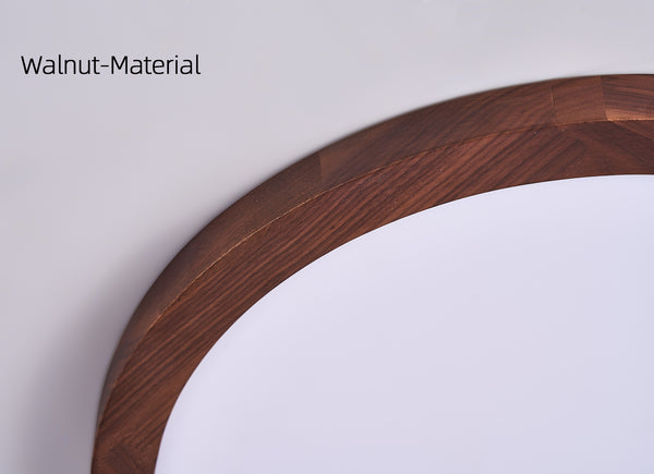 LED-Deckenlampe aus Massivholz im japanischen Stil