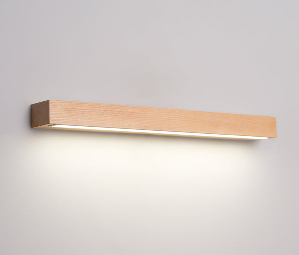 Applique murale nordique simple en bois massif