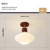 Deckenlampe aus Massivholz im cremefarbenen Stil