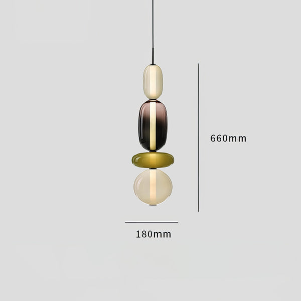Nordic bedroom bedside glass chandelier
