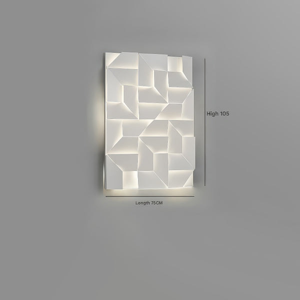 Creative art rhombus background wall light