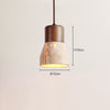 Vintage wabi-sabi style bedroom bedside chandelier