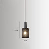 Lustre rétro à tête unique en ciment