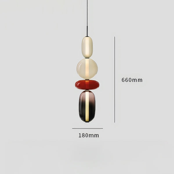 Nordic bedroom bedside glass chandelier