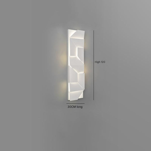 Creative art rhombus background wall light