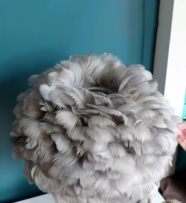 Feather & Glass Table Lamp