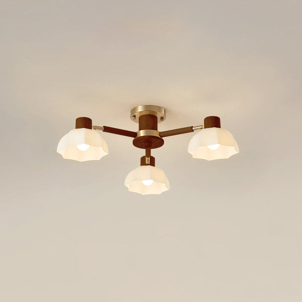 Japanese Nordic living room flower ceiling lamp