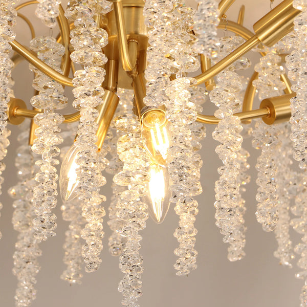 French Tassel Crystal Chandelier