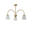 French retro living room glass chandelier