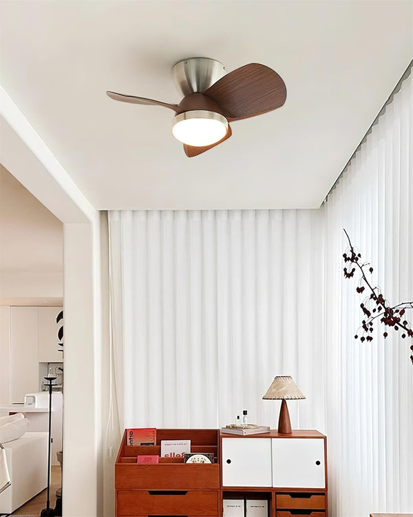French retro restaurant bedroom ceiling fan light