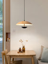 Frisbee Pendelleuchte, Holzmaserung Esszimmerlampe