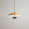 Frisbee Pendelleuchte, Holzmaserung Esszimmerlampe