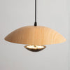 Frisbee Pendelleuchte, Holzmaserung Esszimmerlampe