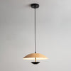 Frisbee Pendelleuchte, Holzmaserung Esszimmerlampe