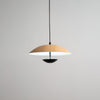 Frisbee Pendelleuchte, Holzmaserung Esszimmerlampe