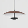 Frisbee Pendelleuchte, Holzmaserung Esszimmerlampe