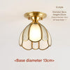 European style copper home decoration corridor entrance balcony small ceiling lamp