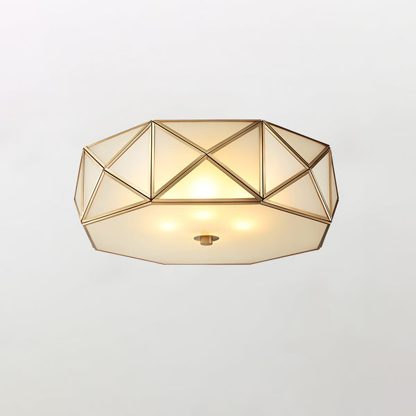 Geometric mosaic art bedroom ceiling lamp