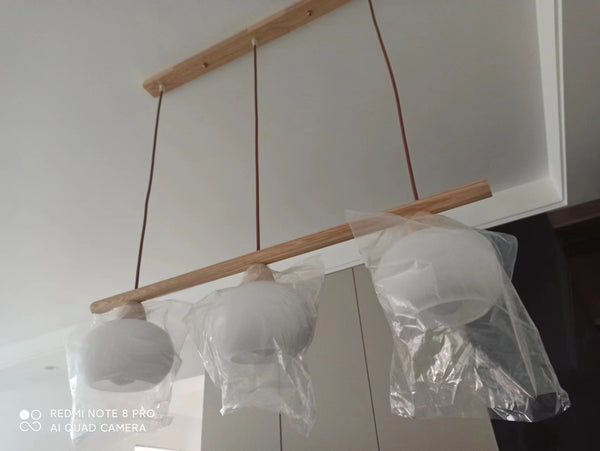 Kronleuchter aus Persimmonglas