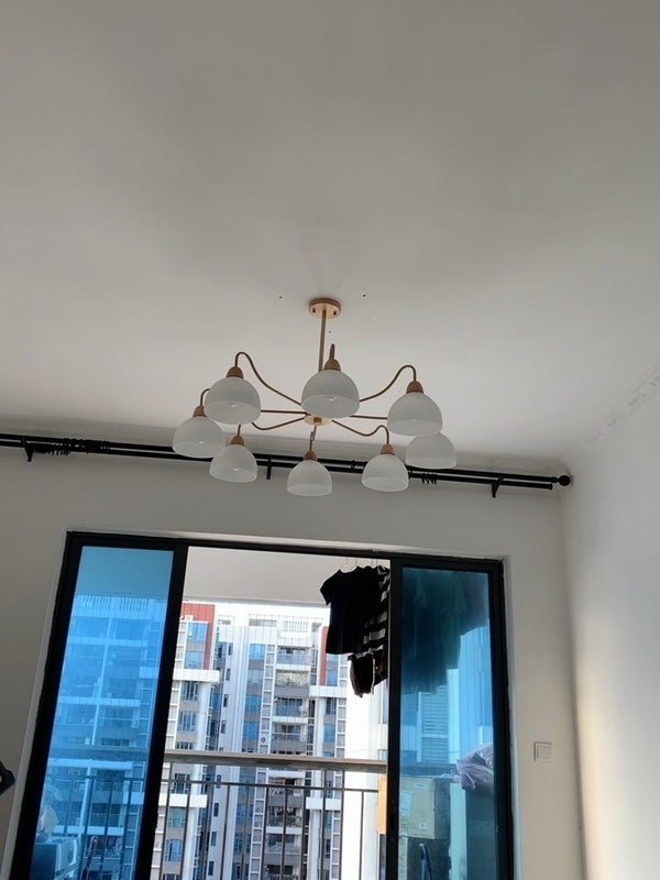 Kronleuchter aus Persimmonglas