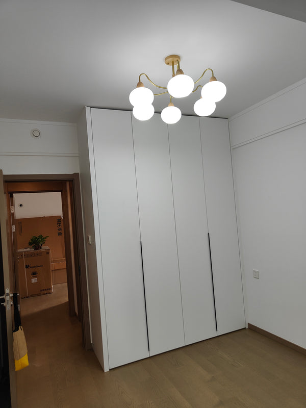 Kronleuchter aus Persimmonglas