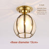 European style copper home decoration corridor entrance balcony small ceiling lamp