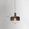 Lustre rétro à tête unique en ciment