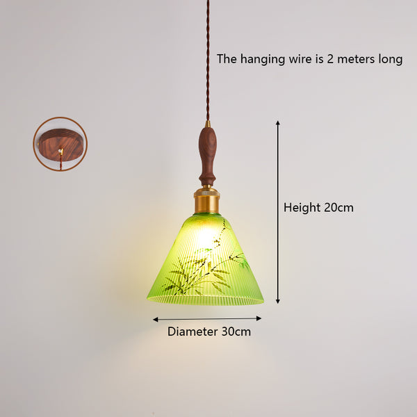 Wabi-sabi style bedroom bedside ceramic chandelier