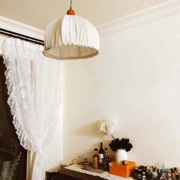 Handmade Linen Soft Light Dining Room Pendant light