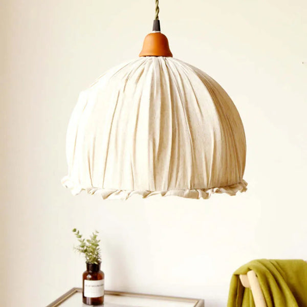Handmade Linen Soft Light Dining Room Pendant light
