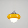 Retro glass bedside pendant light