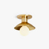 Industrial Vintage Brass Ceiling Light